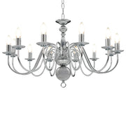 Lampadario Argento 12 Lampadine Attacco E14 cod mxl 48720