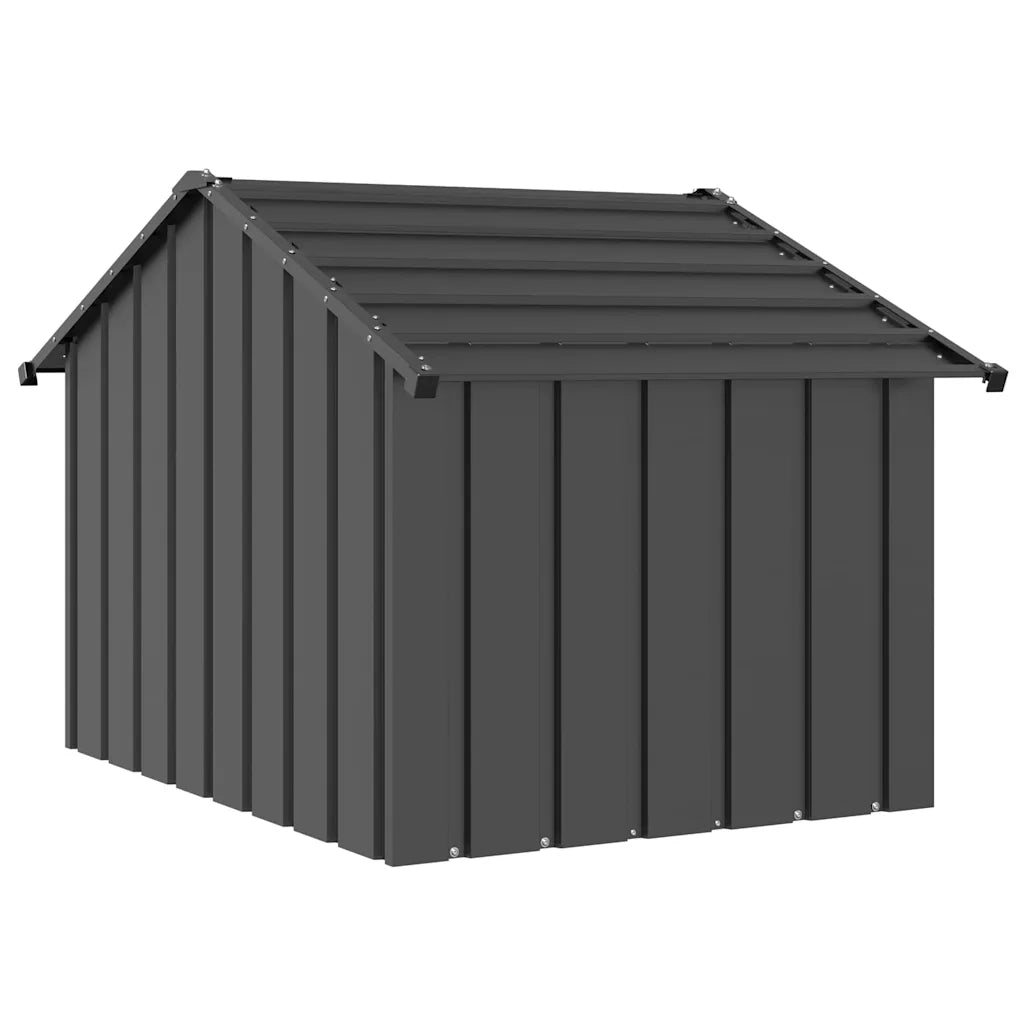 Casetta per Cani con Tetto 83x130x85 cm Acciaio Zincato 4100915