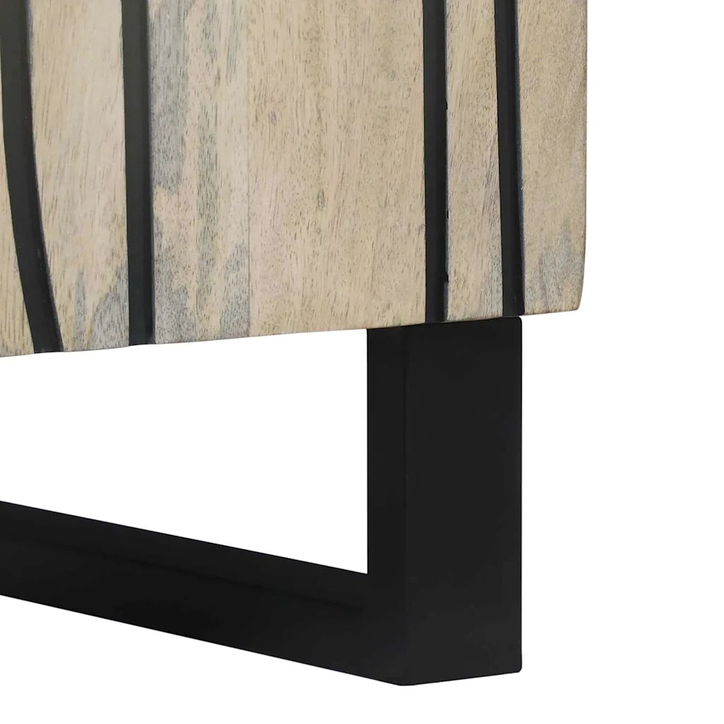 Credenza | Sideboard Bianco 40 x 33 x 75 cm legno massello di mango