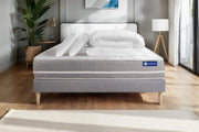 Pacchetto letto completo - Materasso 200x200cm + Box spring con doghe (kit) + 2 cuscini + Piumino - Actilatex Touch