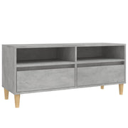 Mobile TV multimediale mensola TV credenza mobile TV sala da pranzo soggiorno camera da letto 100 x 34,5 x 44,5 cm legno ingegnerizzato grigio 02_0025475
