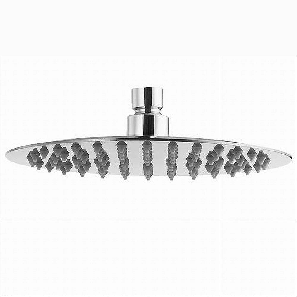 Trade Shop - Soffione Doccia Slim Ugelli Fori Bagno Miscelatore Rotondo 15 Cm 59268 Cromato -