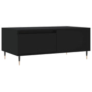Tavolino da salotto | Tavolino da caff¨¨ | Tavolino da Soggiorno Nero 90x50x36,5 cm in Legno Multistrato