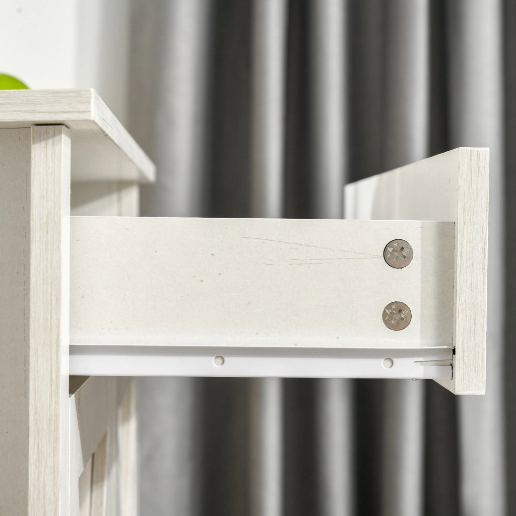 Buffet ¨C zephmum ¨C 2 porte grange, cassetto, bianco, 80x39.7x80 cm