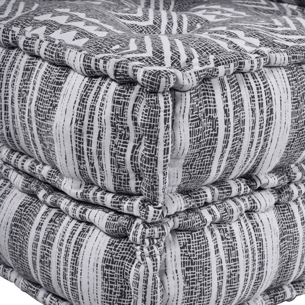 vidaXL Cuscino Grigio 70 x 70 x 36 cm Poliestere