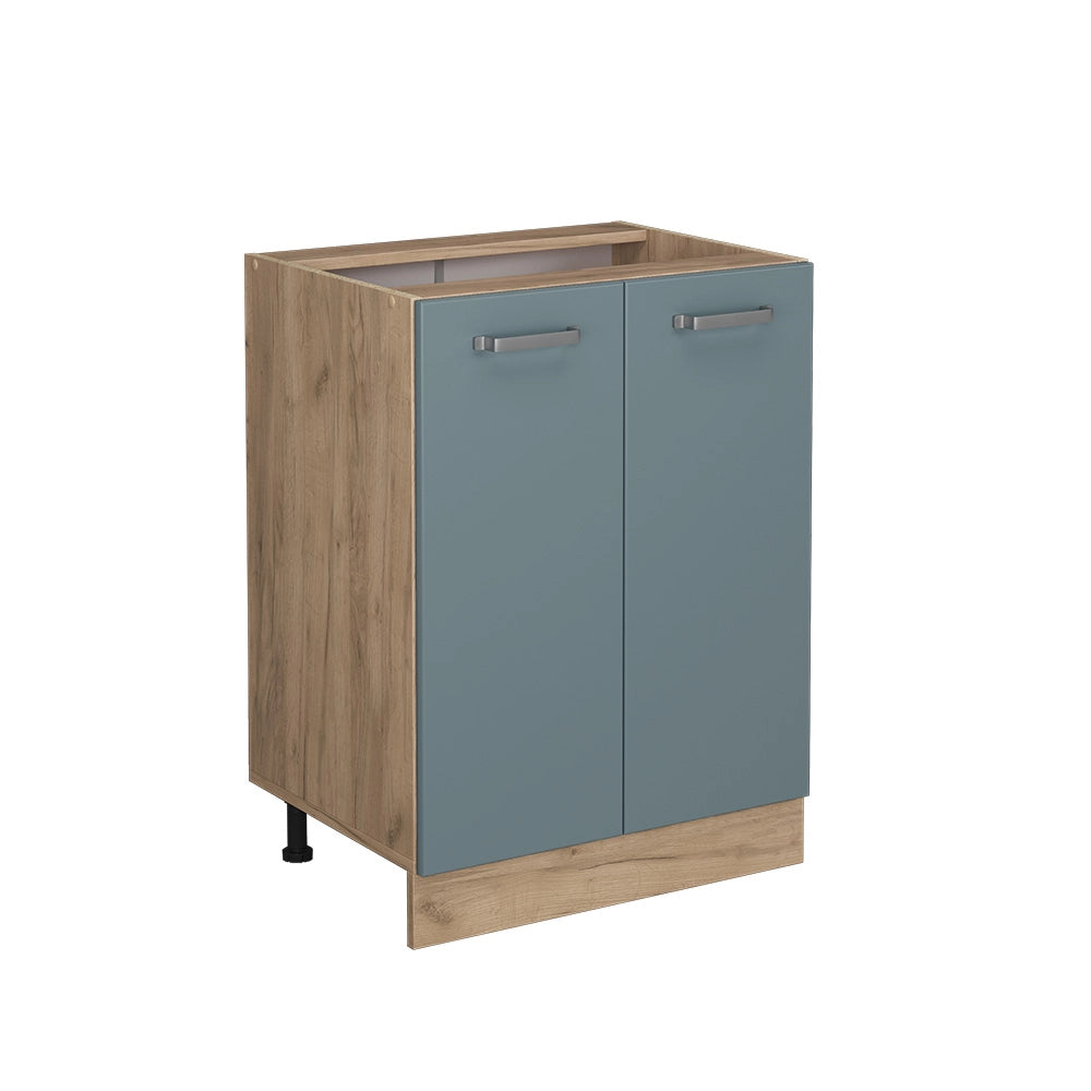 Vicco Mobiletto base cucina Grigio-blu 60 cm senza piano di lavoro