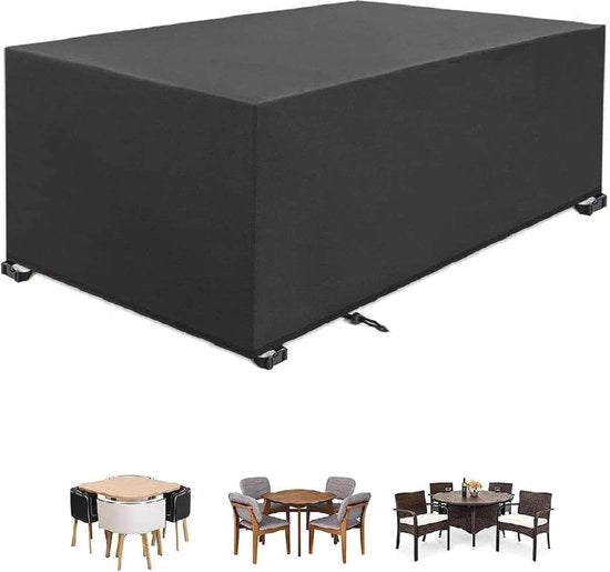 Ombrellone multifunzionale per giardino 180 x 180 cm - Impermeabile, protezione UV, nero 420D Oxford