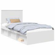 Letto singolo | Letto per adulti | Struttura del letto Bianco 100 x 200 cm Pino massello