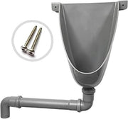 Urinoir a vaso con tubo di scarico in PVC, facile e inox con 2 viti in acciaio inossidabile per installazione al bagno