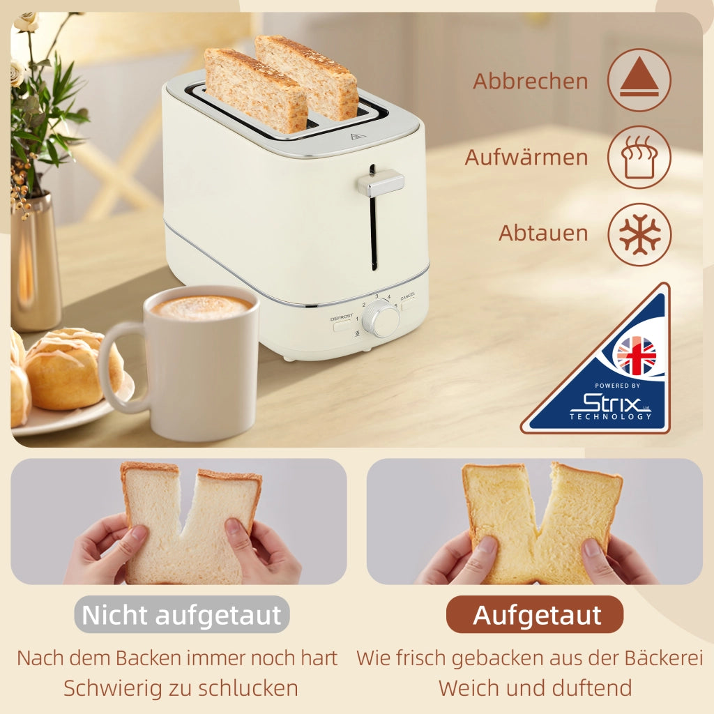 Set Bollitore 1,7 L e Tostapane 6 Livelli ¨C Xylo ¨C Beige