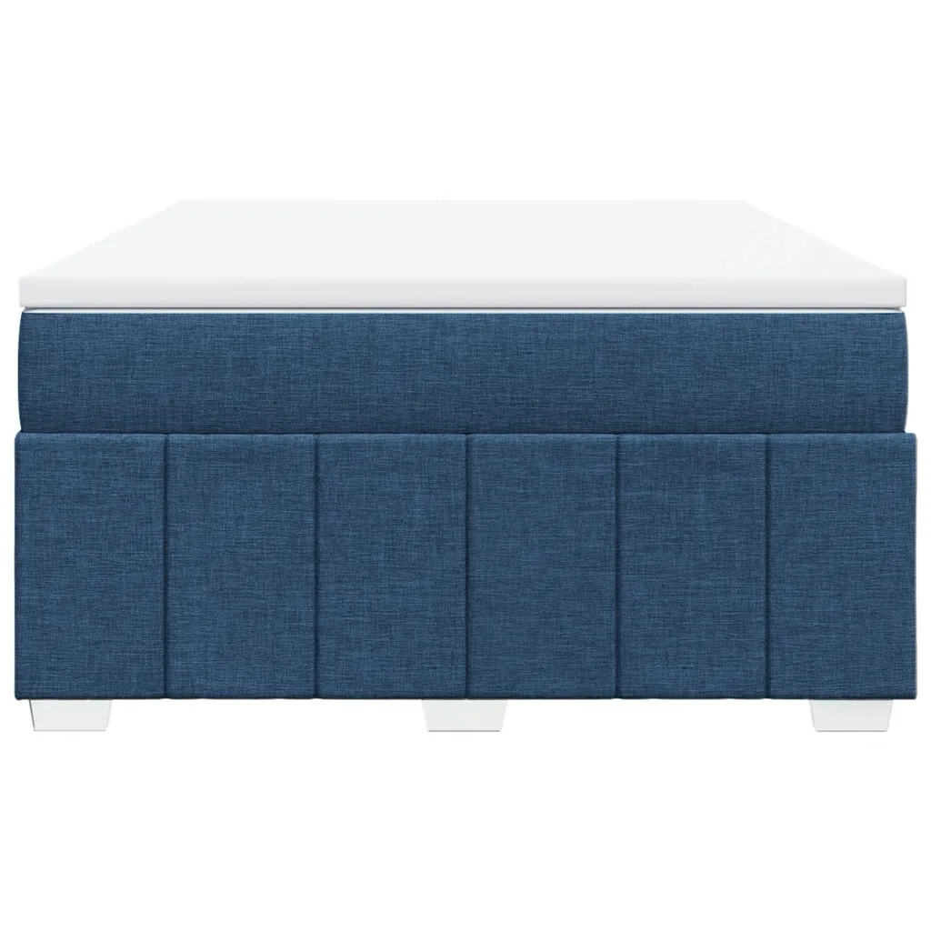 Giroletto a Molle con Materasso Blu 140x200 cm in Tessuto 3285483