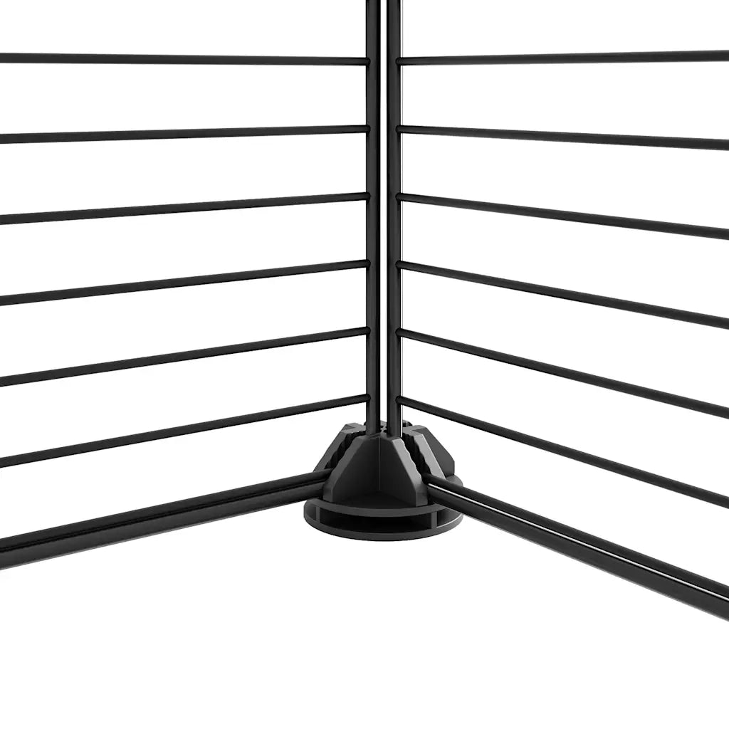Gabbia per Animali 36 Pannelli con Porta Nera 35x35 cm Acciaio CFW5904175