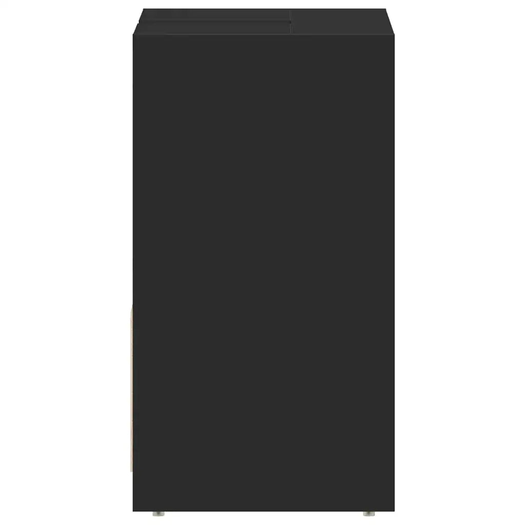 Mobile da Bagno Nero 60x33x61 cm in Legno Multistrato 802643