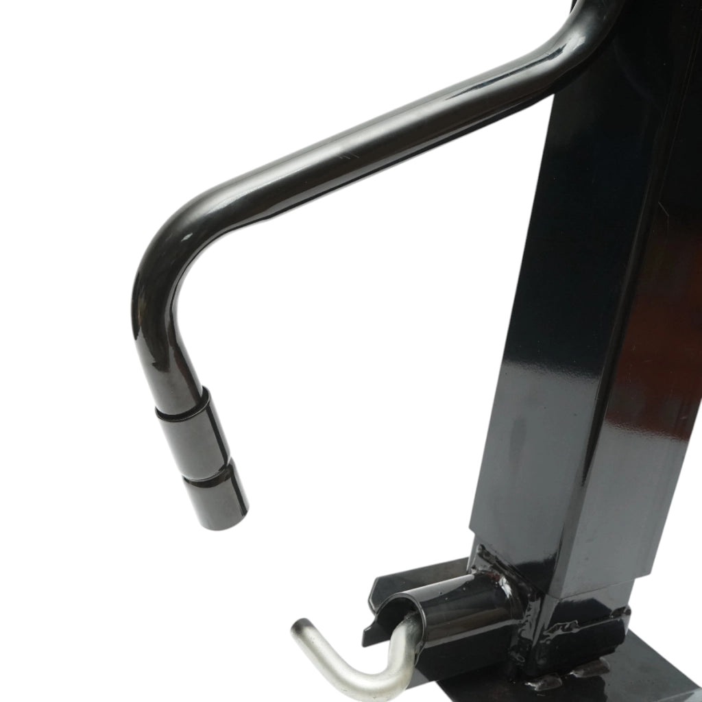 Piede di supporto per rimorchio regolabile con manovella, 71 cm, fissaggio laterale, carico massimo 5443 kg