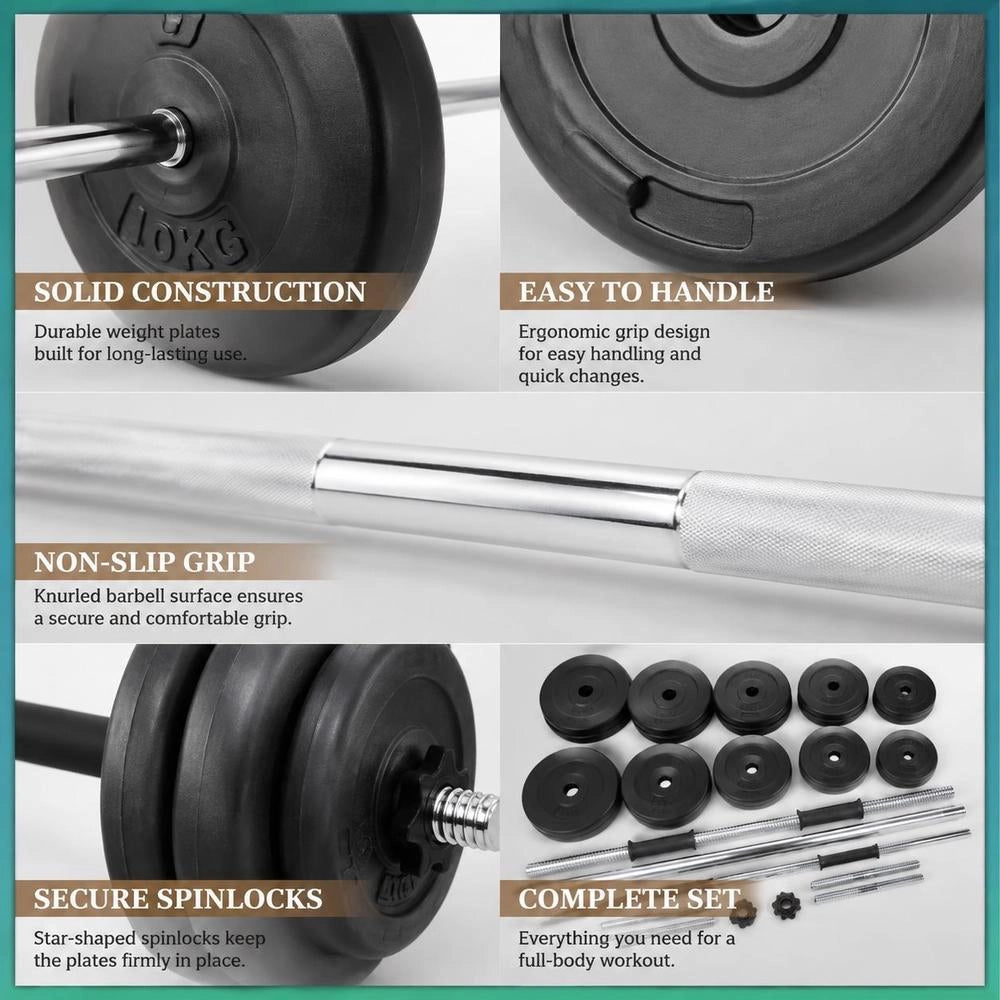 Barbell And Dumbbell With 60 Kg Weights