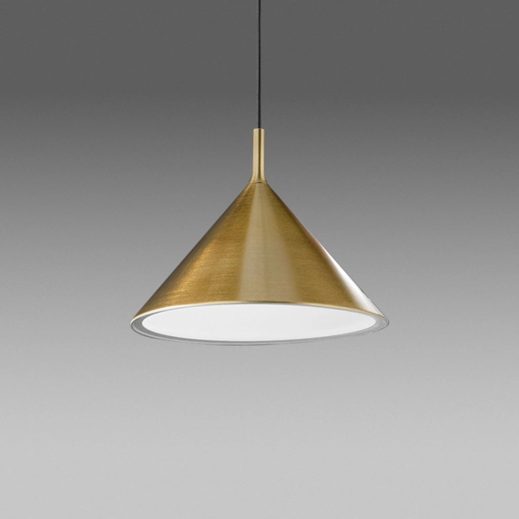 Lampada a Sospensione Barbie S/G Ottone, Attacco E27, Max 60W, Struttura in Alluminio per Interni - Gea Luce