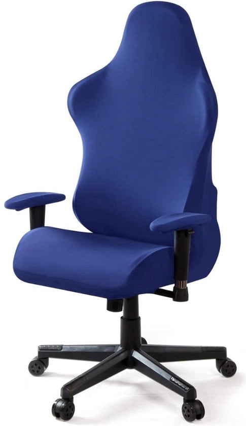 Hoes per sedile regolabile, rimovibile, lavabile per seggiolina per computer, sedile, sedile, sedile girevole, modello DXRacing, hoes per sedile per gaming, colore blu