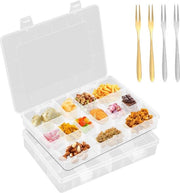 Scatola per snack con contenitori - 2 snackboard con coperchio - 36 contenitori - impermeabile - snack con scatola in plastica - organizzatore per snack - forchetta - caramelle - noci - frutta - snack