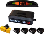 Sistema di parcheggio retrattile - 4 sensori - Universale - Display a LED colorante - Allarme di parcheggio con buzzer acustico - Nero Sensori di parcheggio