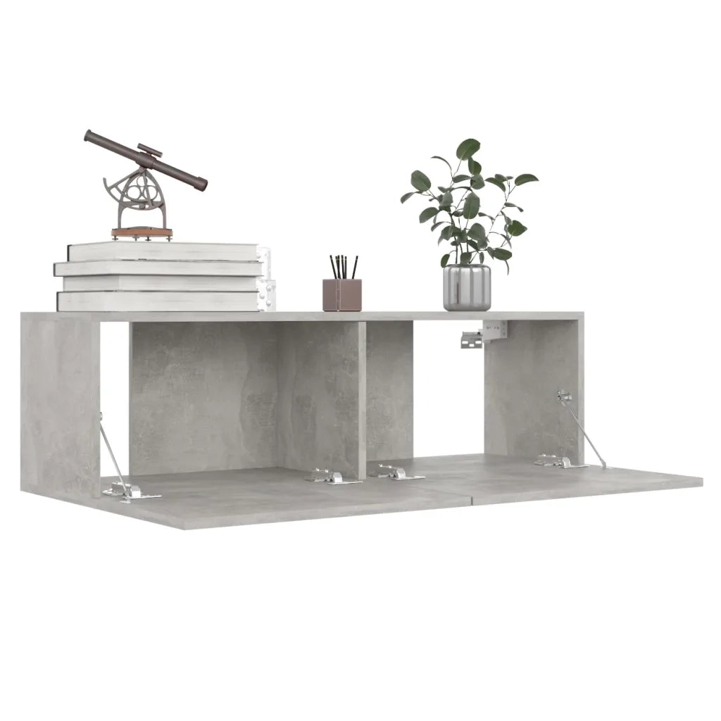 Set di Mobili Porta TV 6 pz Grigio Cemento in Legno Multistrato cod mxl 64434