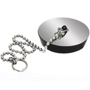 Trade Shop - Set 2 Pezzi Tappo Tappi Lavandino 5 Cm Con Catenella Lavello Lavanderia -
