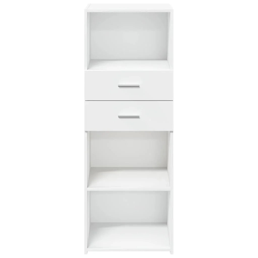 Buffet credenza cassettiera mobiletto mobile contenitore organizer cucina soggiorno salotto alto 45 x 42,5 x 124 cm legno ingegnerizzato bianco 02_0032455