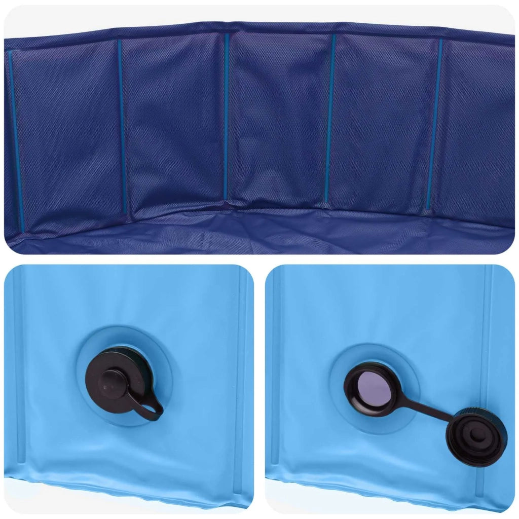 Piscina per Cani Blu ?300 x 38 cm PVC Spesso CFW5665705