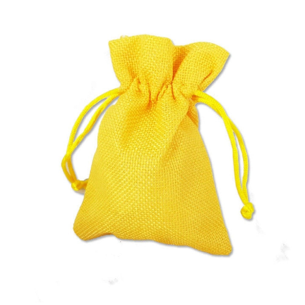 Trade Shop - 12 X Sacchetti Stoffa Porta Confetti Matrimonio Nascita Battesimo Bomboniera -