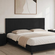 Testiera da Muro HOORN Nero Legno ingegnerizzato 897366