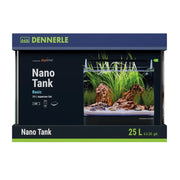 Dennerle Nano Tank Basic 25L - acquario con vetro panoramico cm36x28x25h con filtro e LED