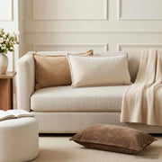 Federa 6 pz HOUTEN Marrone 40 x 80 cm Tessuto Chenille 918239
