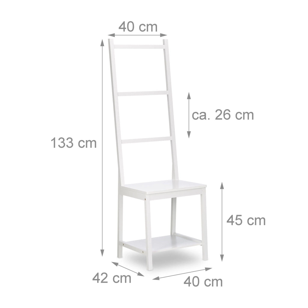 Portasciugamani 133 cm bambù bianco 13_0002265