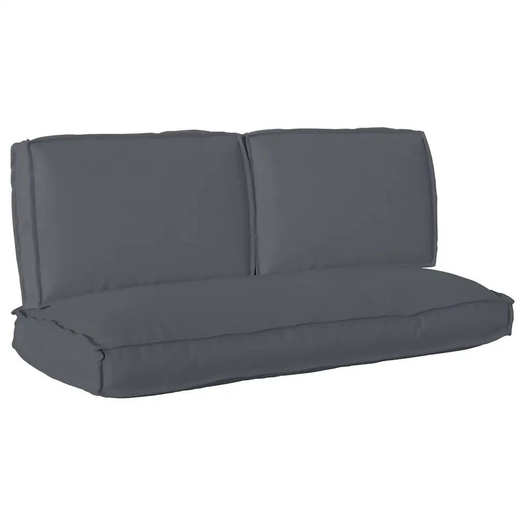 vidaXL Set di Cuscini per Pallet 3 pcs Antracite 120 x 50 x 12 cm