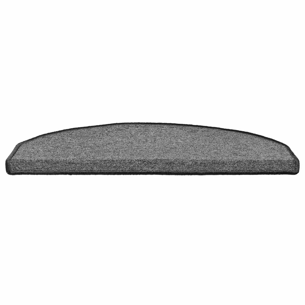 Tappetini per scale autoadesivi 15 pcs Grigio Scuro
