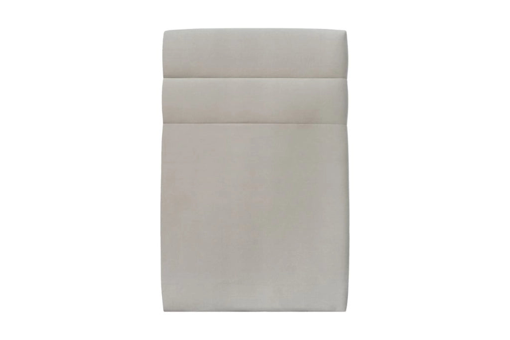 Letto 90x200 cm con testiera in linea - Tessuto velluto