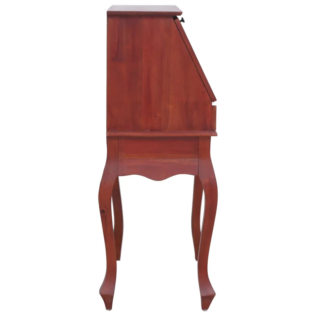 Scrivania tavolo postazione di lavoro scrivania per computer scrivania da studio scrittoio 78 x 42 x 103 cm legno massello di mogano marrone 02_0023935