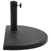 Base per Parasole Semicircolare in Poliresina 15 kg Nero CFW9735759