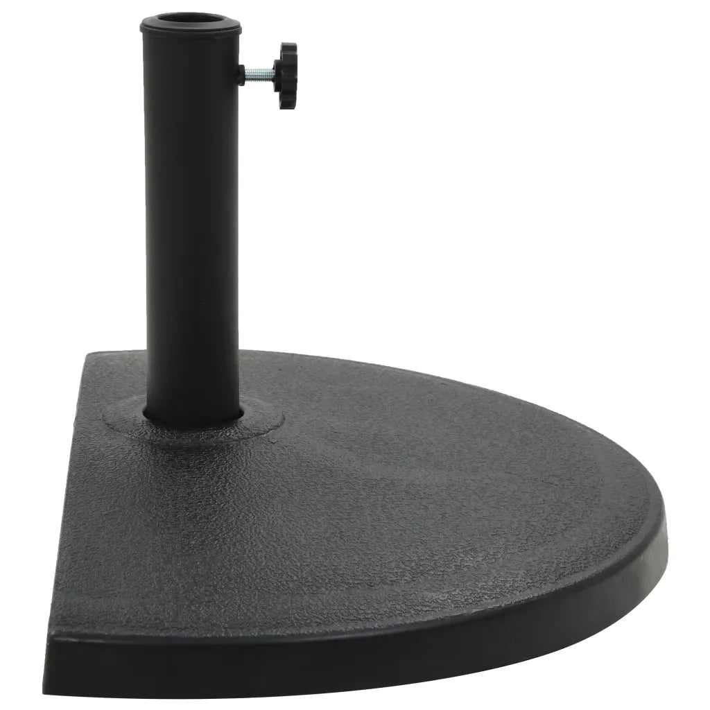Base per Parasole Semicircolare in Poliresina 15 kg Nero CFW9735759