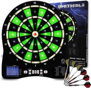 Tavolo da Darts Elettronico con Illuminazione a LED - Darten Professionale - 6 Dardi Soft