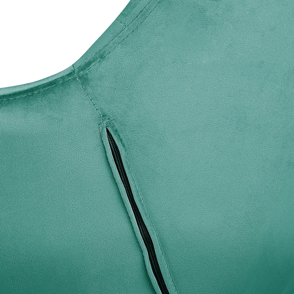 Sedia da ufficio in velluto verde girevole regolabile in altezza stile moderno home office