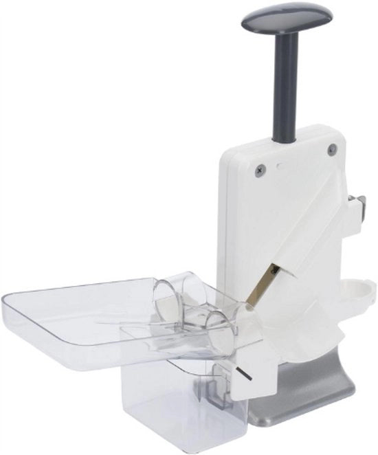 Multifunzionale Spremidrappo per Ciliegie e Prugne - Per 2 Frutta alla Volta - 32,5 cm - Plastica, Acciaio Inox e Alluminio - Bianco e Argento