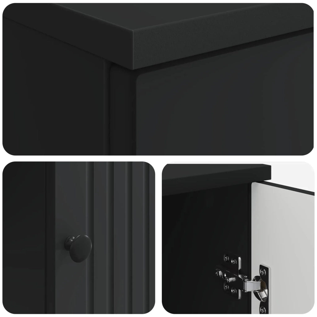 Scrivania Nero 142,5 x 50 x 75 cm Legno ingegnerizzato 3414577
