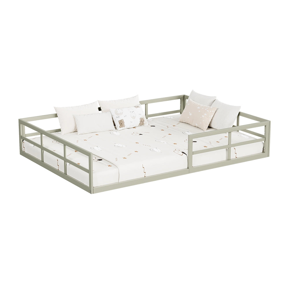 Vitalispa Letto per bambini Grigio 140x200 con materasso
