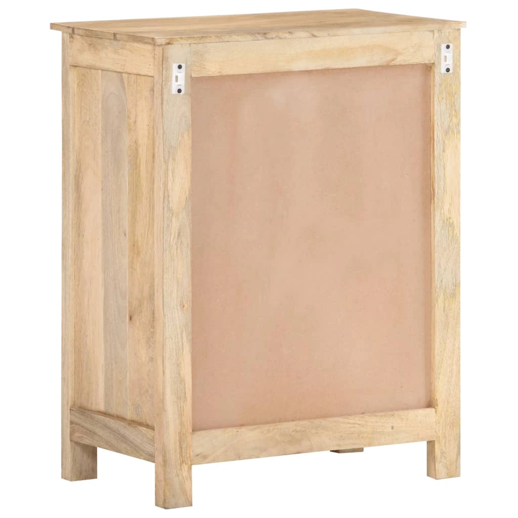 Buffet credenza cassettiera armadio mobile contenitore organizer per cucina soggiorno salotto 60 x 35 x 75 cm legno massello di mango marrone 02_0029628