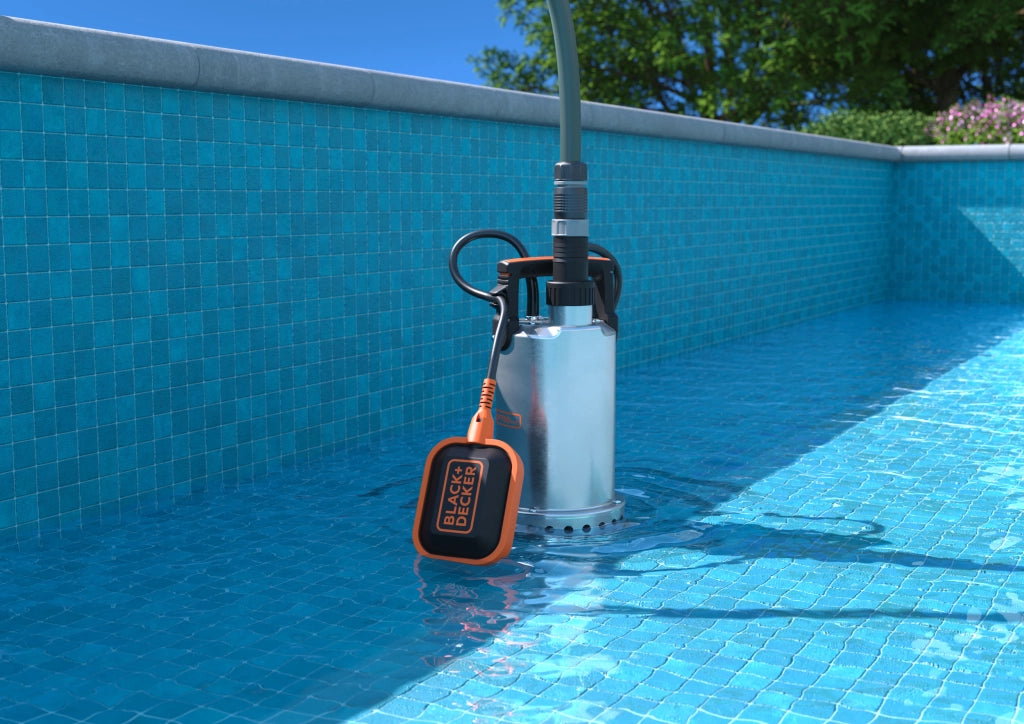 Pompa Immersione per Acque Chiare BLACK+DECKER BXUP750XCE  (750 W, Portata  max. 11000 l/h, Prevalenza massima 8.5 m)