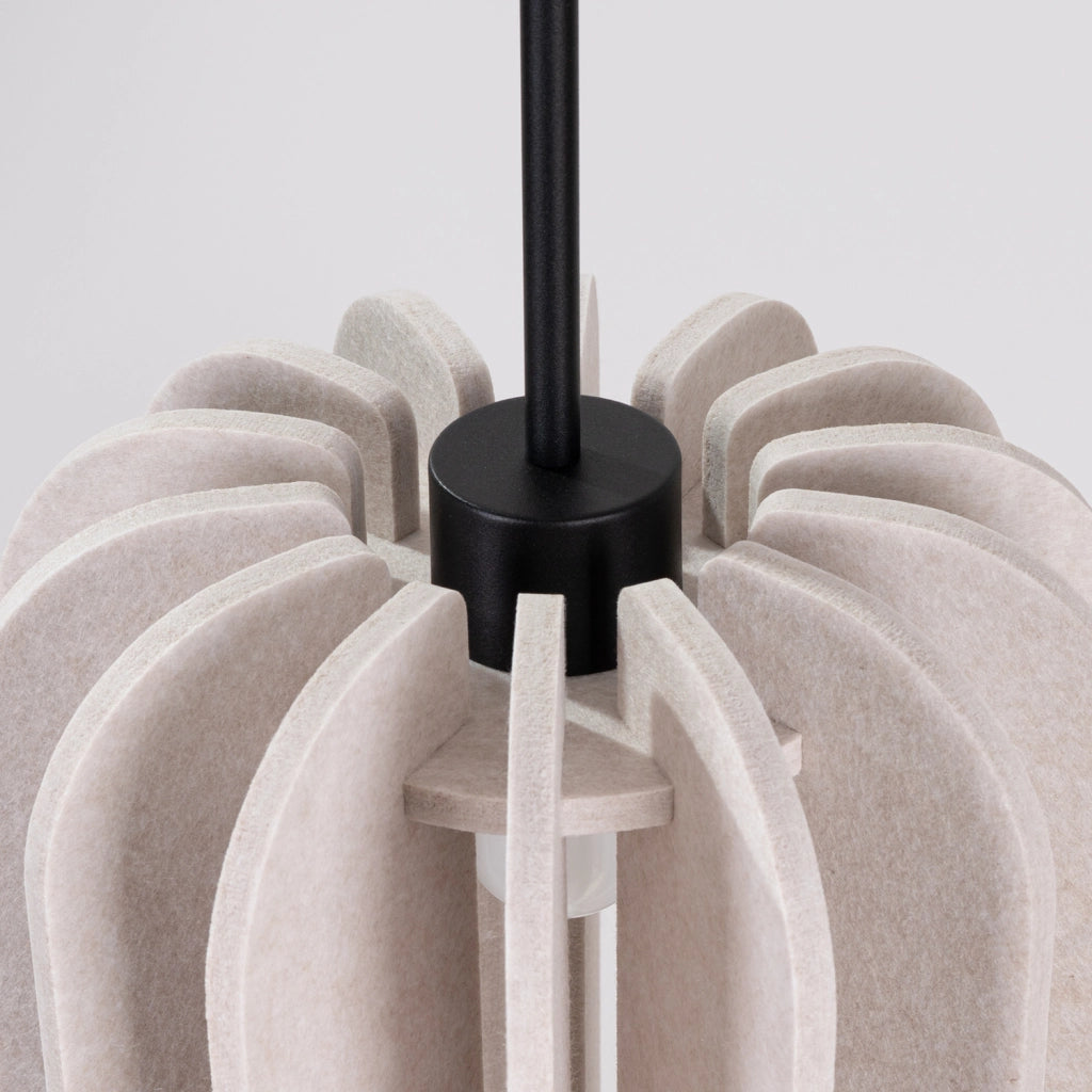 Lampada a sospensione MULA 27cm Paralume in feltro Struttura nera Design moderno