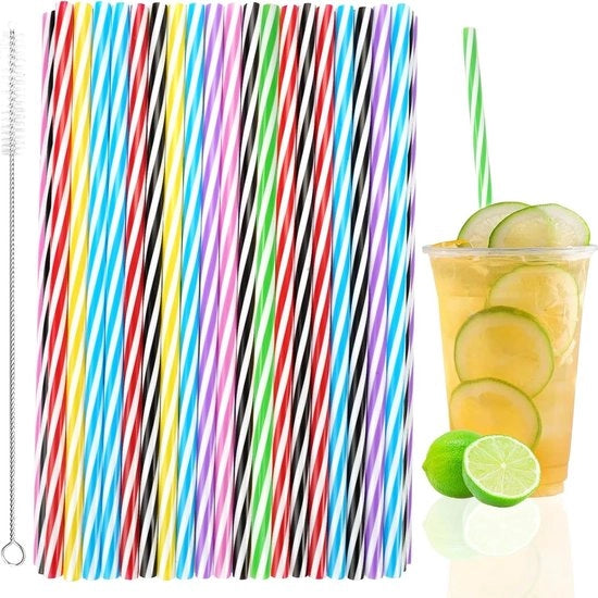 Riciclabili ramoscelli in plastica - Bicchieri per smoothie succhi cocktail - 100 pezzi.