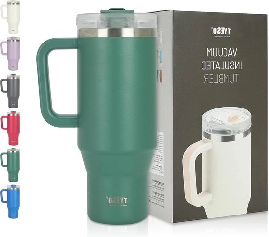Tazza da Viaggio da 1200ml 40oz con Coperchio Termico Verde