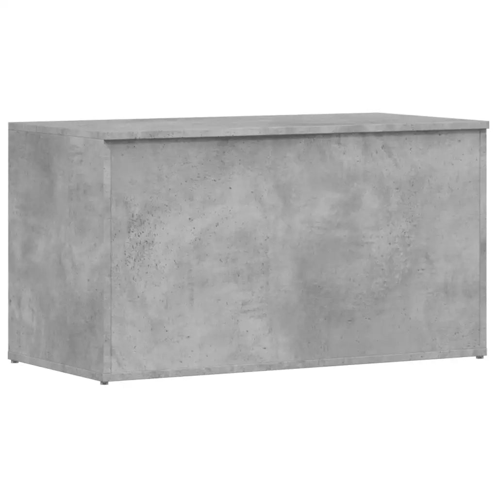 Cassapanca-Baule-Armadietto contenitore Grigio Cemento 84x42x46 cm in Legno Ingegnerizzato