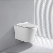 WC Sospeso Rimless YJ-2392 in Ceramica Bianco Lucido dal Design Moderno